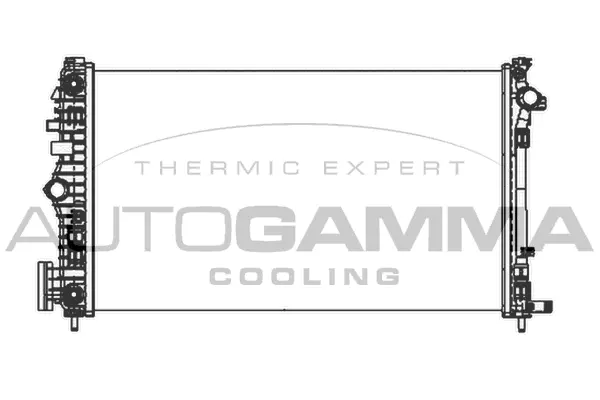 Radiateur, refroidissement du moteur AUTOGAMMA 105323