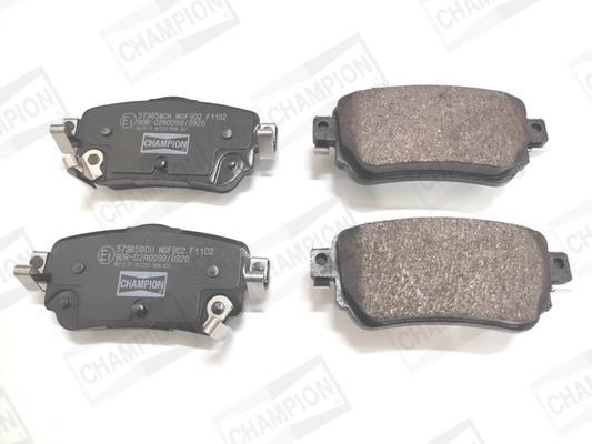 Kit de plaquettes de frein, frein à disque CHAMPION 573658CH