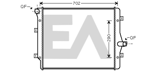 Radiateur, refroidissement du moteur EACLIMA 31R77050