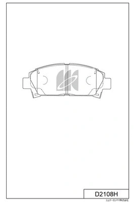 Kit de plaquettes de frein, frein à disque MK Kashiyama D2108H