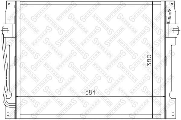 Condenseur, climatisation STELLOX 10-45168-SX