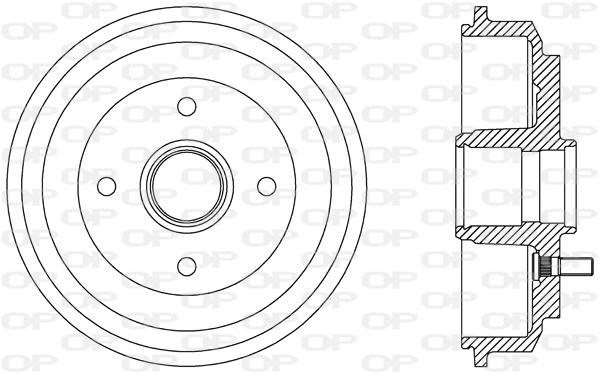 Tambour de frein OPEN PARTS BAD9072.30