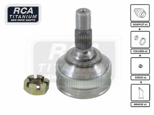 Jeu de joints, arbre de transmission RCA FRANCE CI02A2