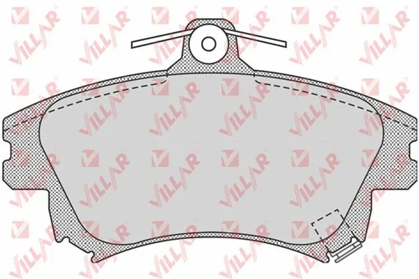Kit de plaquettes de frein, frein à disque VILLAR 626.0711