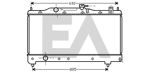 Radiateur, refroidissement du moteur EACLIMA 31R71003
