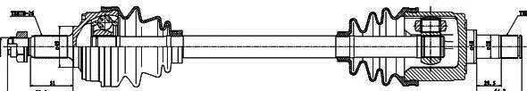 Arbre de transmission MDR GSP-223109