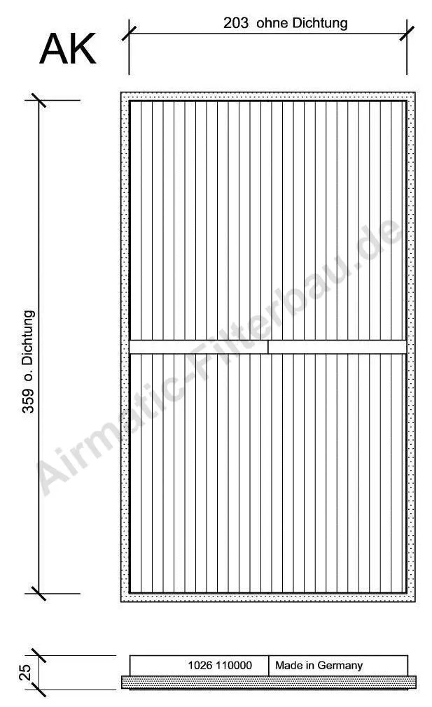 Filtre, air de l'habitacle AIRMATIC Filterbau IF1026