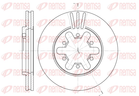 Disque de frein REMSA 6450.10