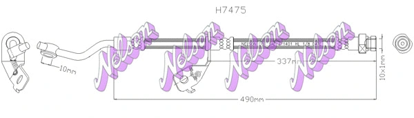 Flexible de frein KAWE H7475