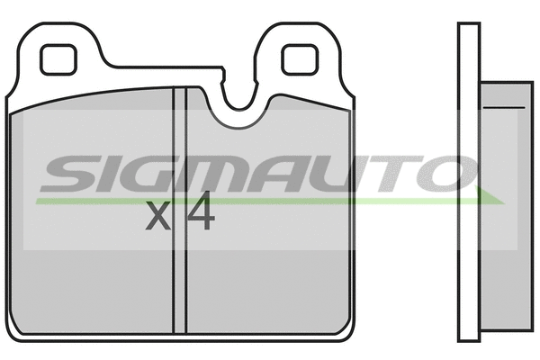 Kit de plaquettes de frein, frein à disque SIGMAUTO SPA636