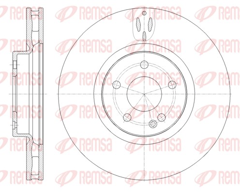 Disque de frein REMSA 61657.10