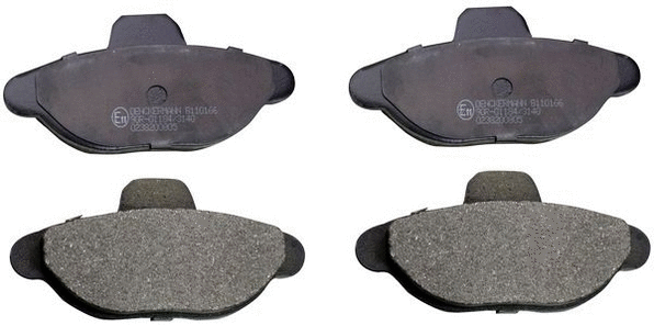 Kit de plaquettes de frein, frein à disque DENCKERMANN B110166