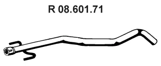 Tuyau d'échappement EBERSPÄCHER 08.601.71