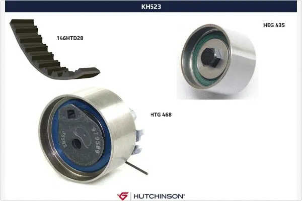 Kit de courroie crantée HUTCHINSON KH 523
