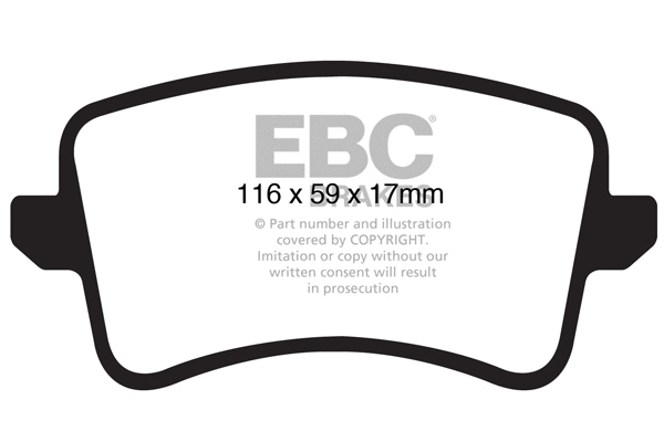 Kit de plaquettes de frein, frein à disque EBC Brakes DP21988