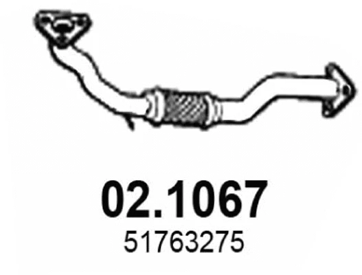 Tuyau d'échappement ASSO 02.1067