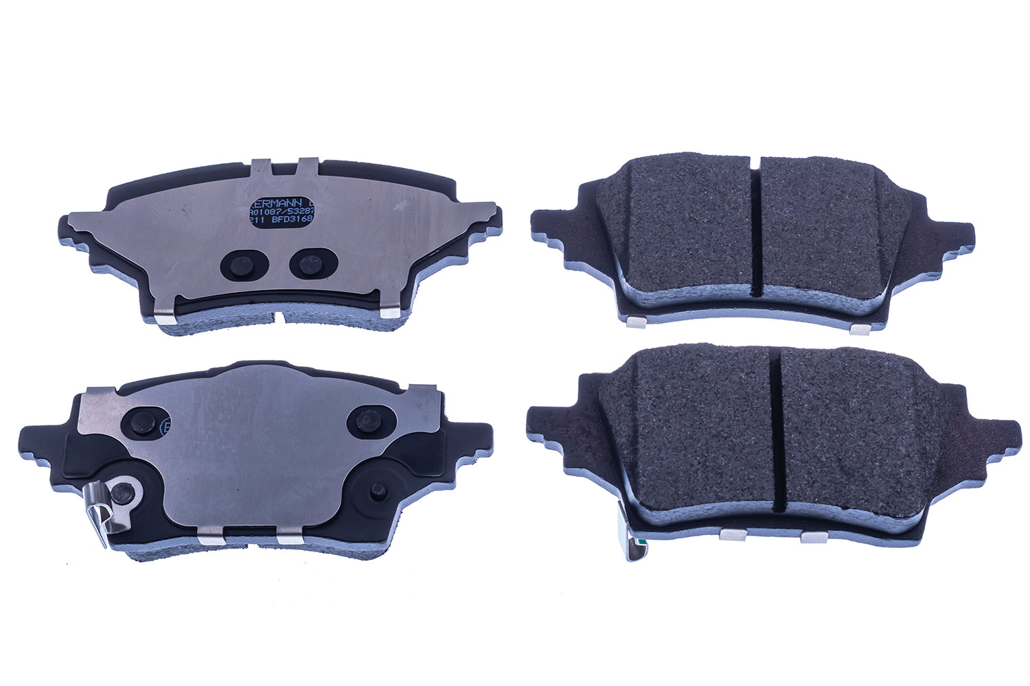 Kit de plaquettes de frein, frein à disque DENCKERMANN B111529
