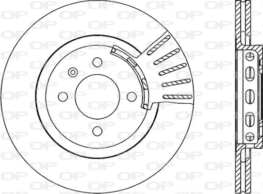 Disque de frein OPEN PARTS BDA1586.20