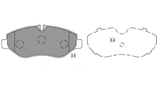Kit de plaquettes de frein, frein à disque KLAXCAR FRANCE 24007z