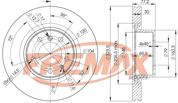 Disque de frein FREMAX BD-4035