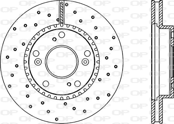 Disque de frein OPEN PARTS BDRS2274.25