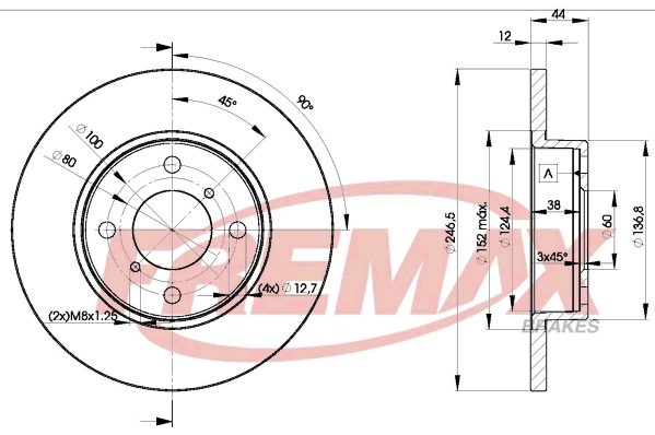 Disque de frein FREMAX BD-0711