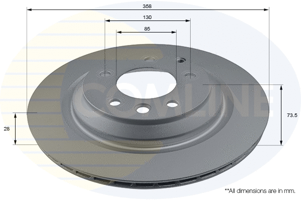 Disque de frein COMLINE ADC2820V