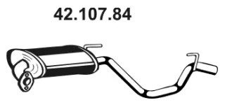 Silencieux arrière EBERSPÄCHER 42.107.84