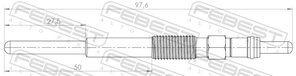 Bougie de préchauffage FEBEST 25642-003