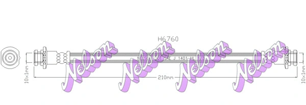 Flexible de frein KAWE H6760