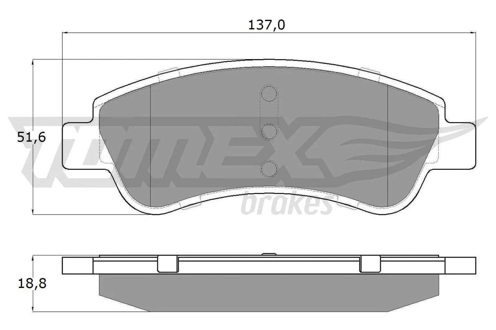 Kit de plaquettes de frein, frein à disque TOMEX Brakes TX 13-27
