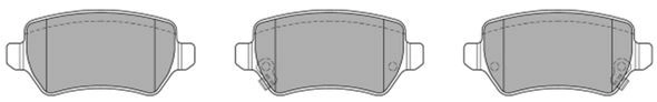 Kit de plaquettes de frein, frein à disque FREMAX FBP-1244