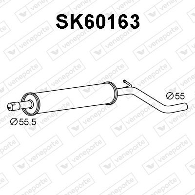 Silencieux avant VENEPORTE SK60163