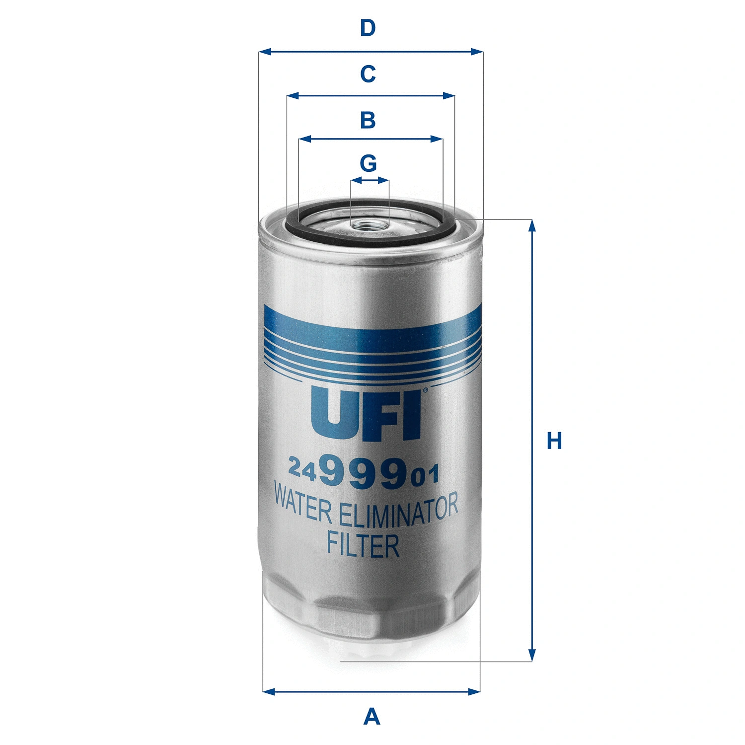Filtre à carburant UFI 24.999.01
