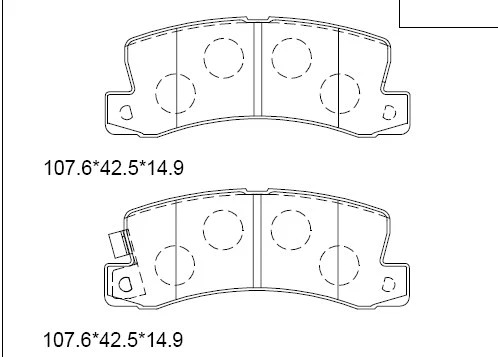 Kit de plaquettes de frein, frein à disque ASIMCO KD2732