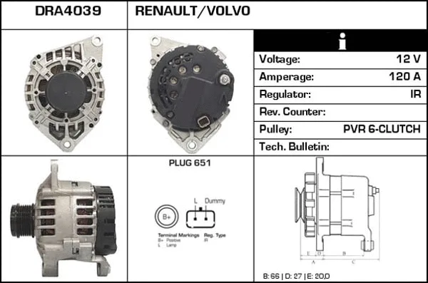 Alternateur Technika A23702