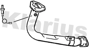 Tuyau d'échappement KLARIUS 301221