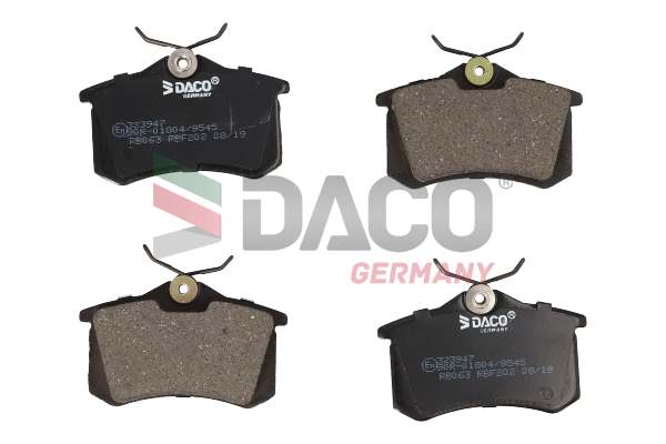 Kit de plaquettes de frein, frein à disque DACO Germany 323947