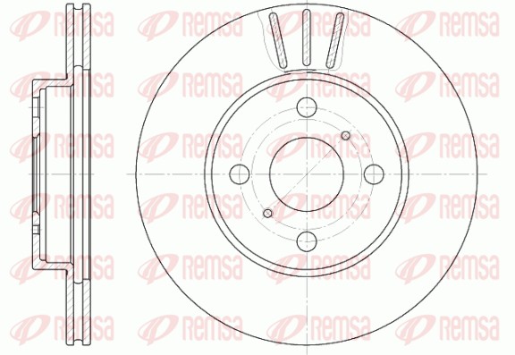 Disque de frein REMSA 6814.10
