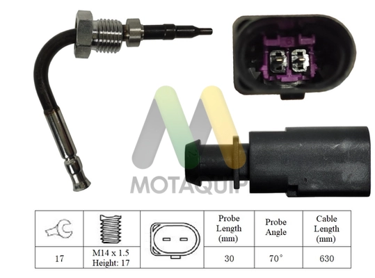Capteur, température des gaz MOTAQUIP LVET388