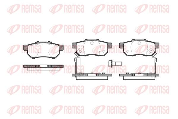 Kit de plaquettes de frein, frein à disque REMSA 0233.52