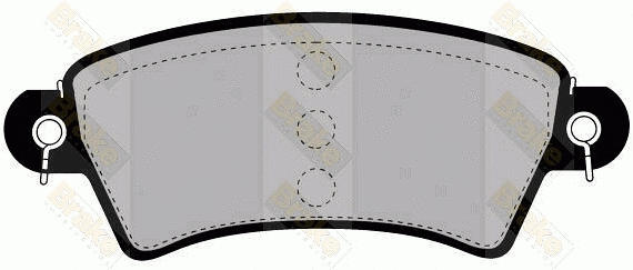Kit de plaquettes de frein, frein à disque Brake ENGINEERING PA1247