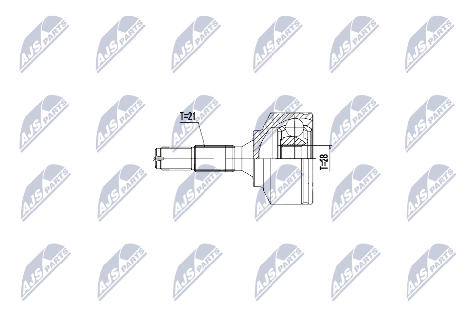 Jeu de joints, arbre de transmission NTY NPZ-CT-025