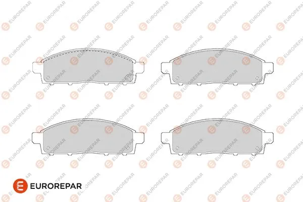 Kit de plaquettes de frein, frein à disque EUROREPAR 1686264980