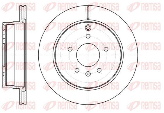 Disque de frein REMSA 61182.10