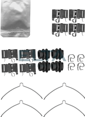 Kit d'accessoires, plaquette de frein à disque ELTA AUTOMOTIVE EA8837