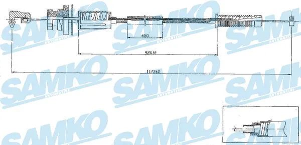 Câble d'accélération SAMKO C0079A