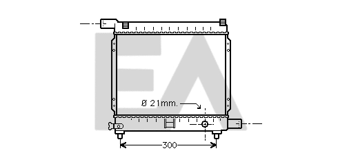 Radiateur, refroidissement du moteur EACLIMA 31R50066
