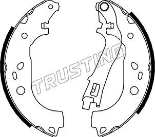 Jeu de mâchoires de frein TRUSTING 034.112