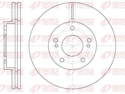 Disque de frein REMSA 61242.10